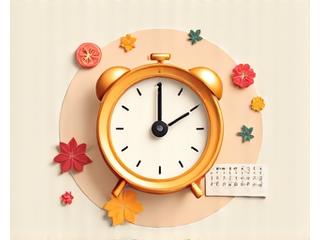 Ilustración de un reloj y calendario simbolizando horarios flexibles.